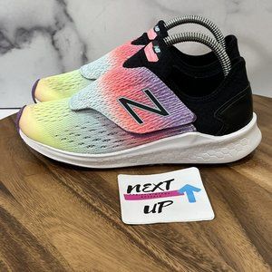 New Balance Girls Toddler Fresh Foam Fast Multicolor Comfort Slip On Shoes sz 3